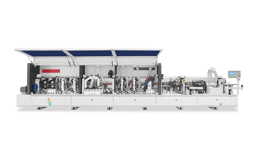 Линейный кромкооблицовочный станок с двойным клеем из Китая